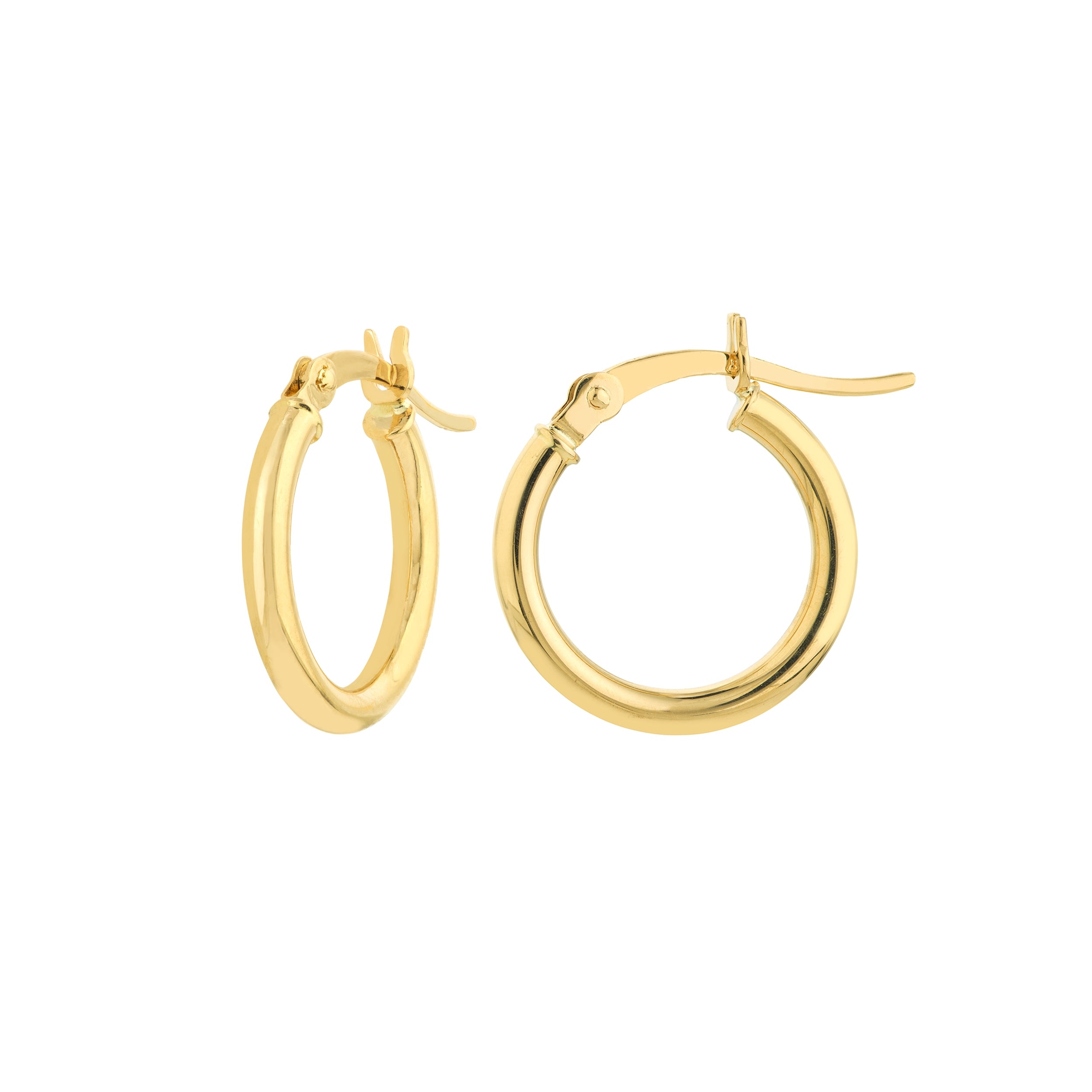 Gold Hoops: Essential 2x15mm Earrings