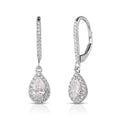 1 CTW Pear Lab Grown Diamond Earrings