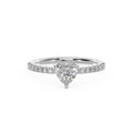 1CTW Heart Lab Grown Diamond Ring