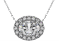 1CTW Oval Lab Grown Diamond Pendant