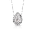 1CTW Pear Shape Lab Grown Diamond Pendant