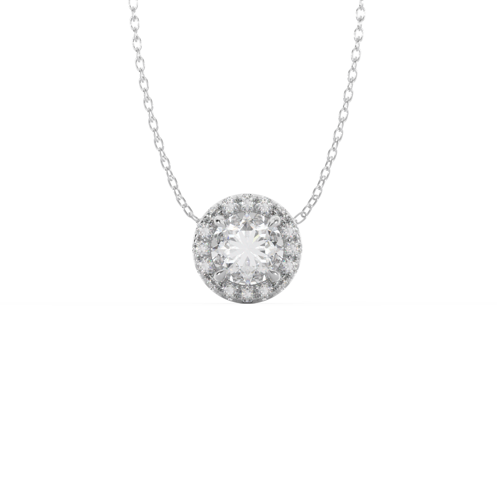1CTW Round Lab Grown Diamond Pendant