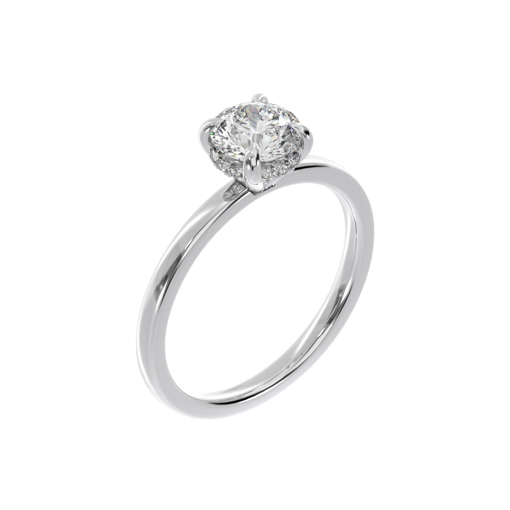 1CT Round Lab Grown Diamond Solitaire