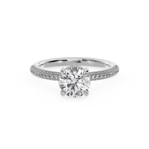 1.50CTW Round Lab Grown Hidden Halo Solitaire