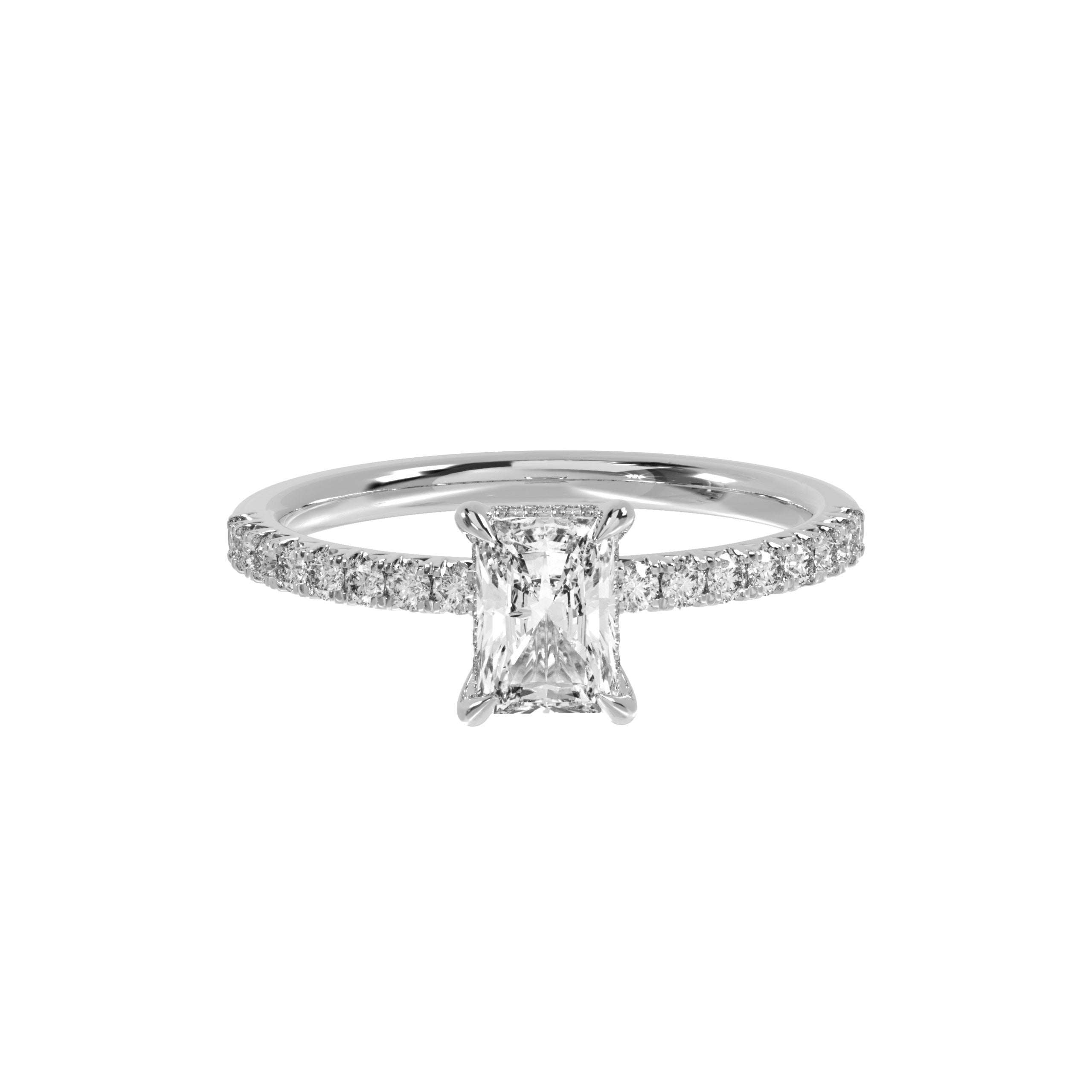 1CTW Radiant Lab Grown Diamond Ring