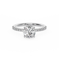 1CTW Round Lab Grown Diamond Hidden Halo Ring