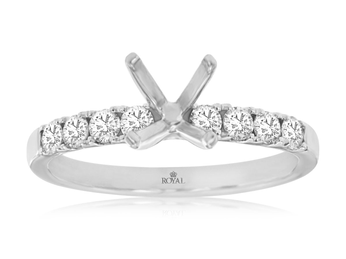 Classic Diamond Band Engagement Setting