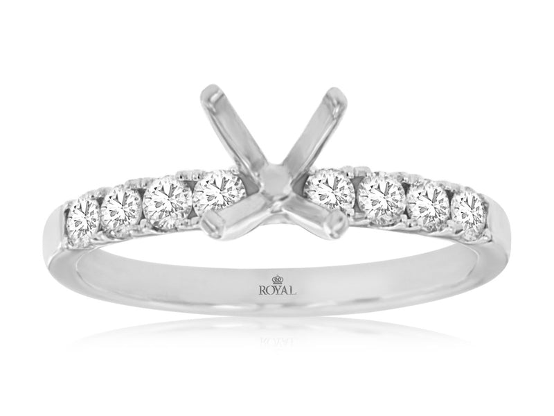 Classic Diamond Band Engagement Setting