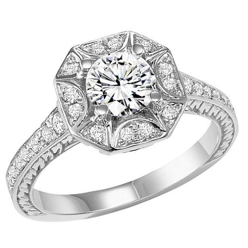 1 ctw Diamond Engagement Ring