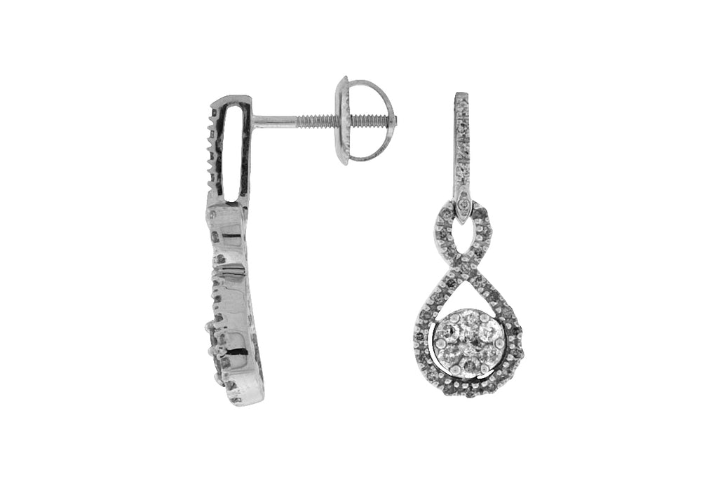 14KW .50 CTW Dangle Earrings