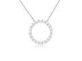 14KW Diamond Circle Pendant