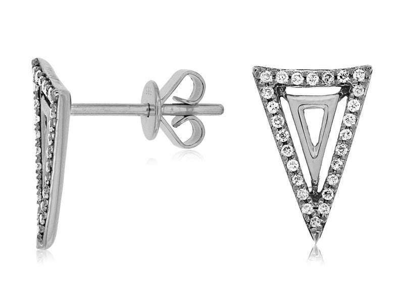 14KW Arrow Diamond Earrings