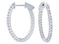 14KW Gold Diamond Hoops 1.50ctw