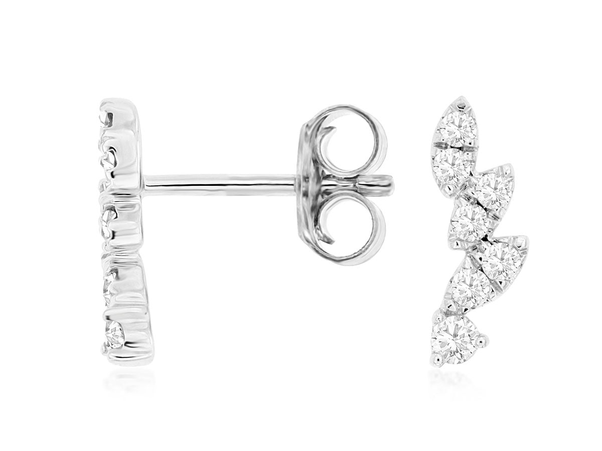14KW 0.25 Carat TW Diamond Fashion Earrings