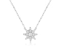 14KW 0.25CTW STARBURST DIAMOND PENDANT
