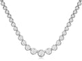 Captivating 1.50CT 14KW Bezel Diamond Tennis Necklace