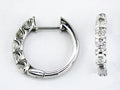 14KW Diamond Hoop Earrings