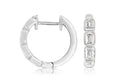 Discover the ultimate blend of modern elegance with our 14K White Gold Bezel Diamond Hoops. Each precisely cut diamond, securely set in a sleek bezel, captures and reflects light with dazzling brilliance, illuminating your every movement.  These exquisite
